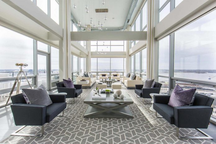 Penthouse With Floor To Ceiling Windows On Both Floors And 360