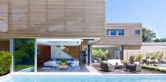 Austin Patterson Disston Architects designed an Hamptons passive residence covered up in wood