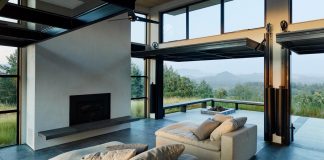 Home designed by Feldman Architecture for social clients who love to entertain