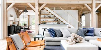 North Haven chic barn style residence by Timothy Godbold