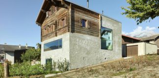 Rustic simplicity with modern touches of this 1860 house in the village of Ormône, Switzerland