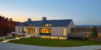 Contemporary interpretation of a traditional home inspired by the Long House typology