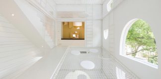 Jerry House by Onion: seaside holiday house designed to be a huge minimal playground with cool linkage of passageways