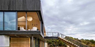 Chilmark House: redesign of old barns with low pitched roofs by Gray Organschi Architecture + Aaron Schiller