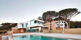 Modern Mediterranean house in Costa Brava is designed to offer panoramic sea views