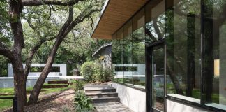 The renovation and expansion of an existing split-leve house sited on a beautifully wooded property
