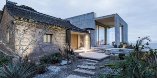 Rural house renovation where modern-day aesthetics and old remains thrive in co-existence