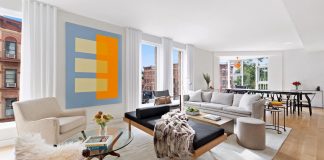 Warm contemporary apartment living in Park Slope, Brooklyn designed by Ash NYC