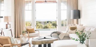 Lovely traditional beach house in South Carolina is converted into a bright contemporary home by Cortney Bishop Design