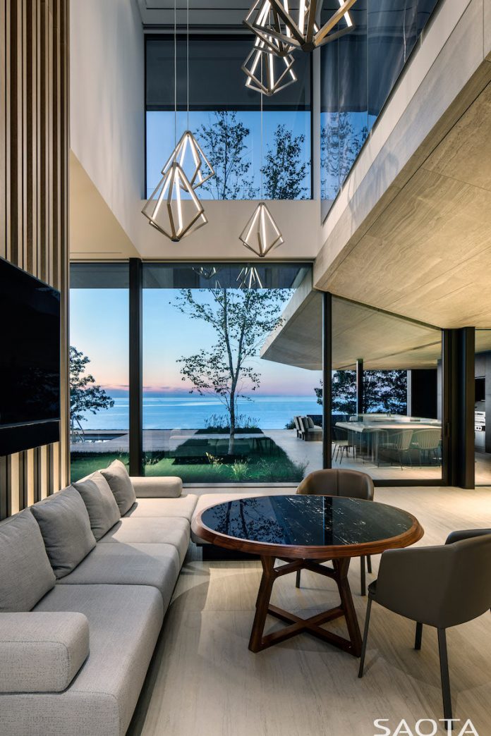 Double height living room deals